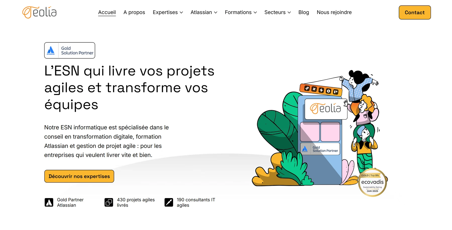 Site vitrine Teolia, refondu sur Wix Studio